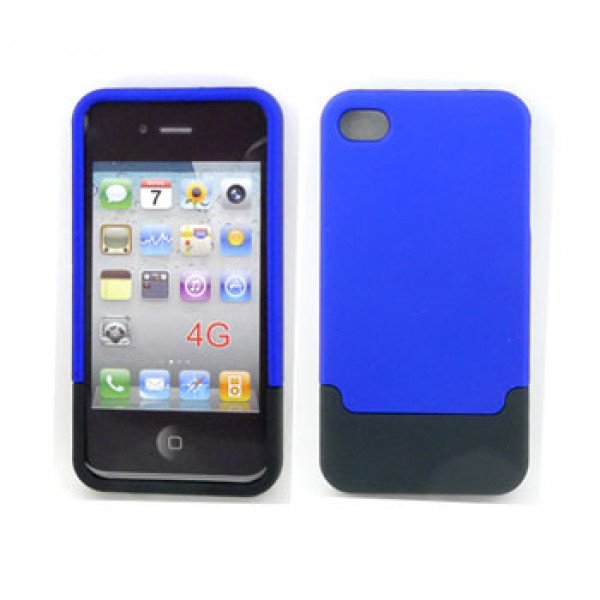 Wholesale iPhone 4 4S Push Up Case (BlueBlack)
